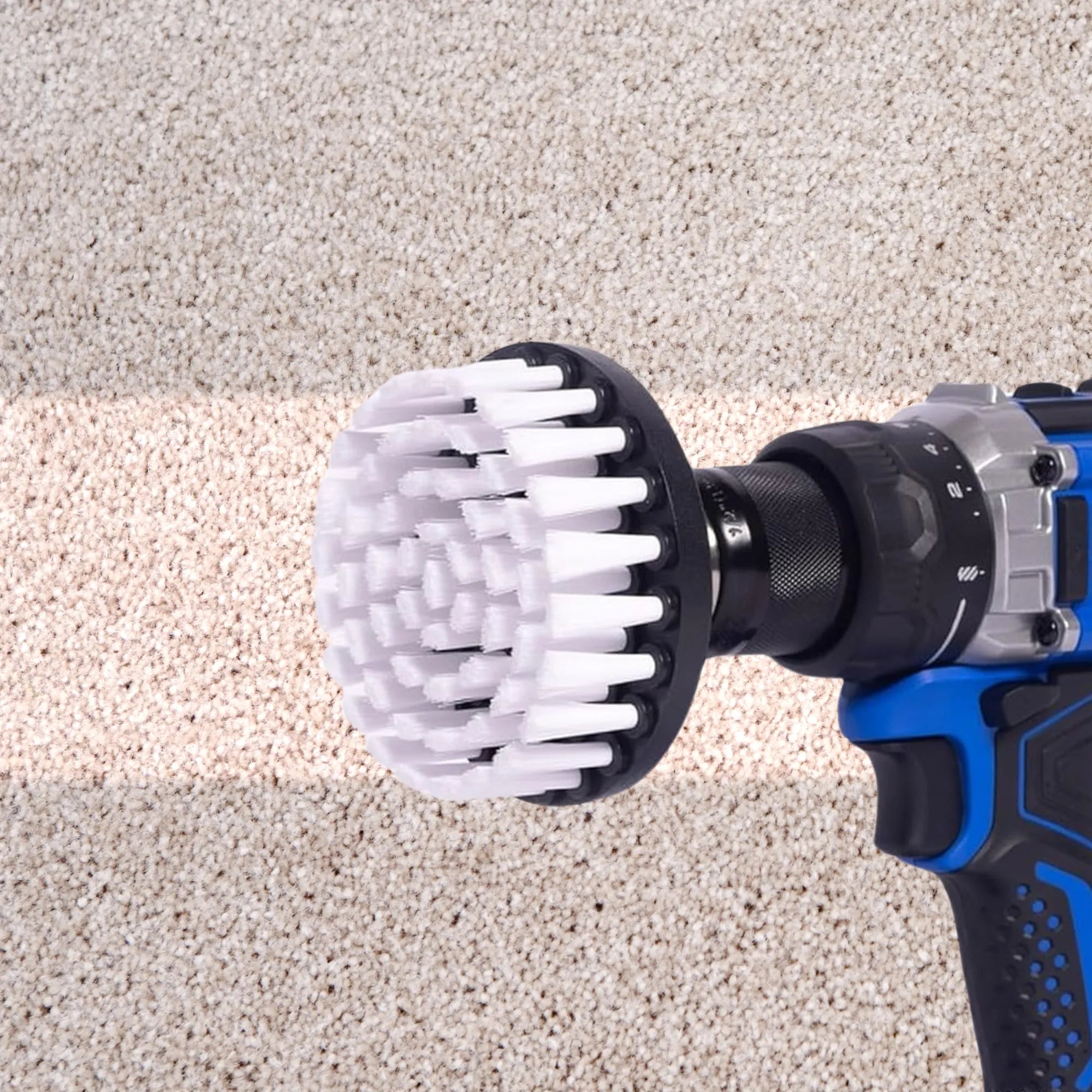 Drillbrush Power Scrubber – Set 2 Spazzole Per Trapano (5 Pollici, Media E Stiff) – Per Pulizia Auto, Tappeti, Piastrelle E Esterni