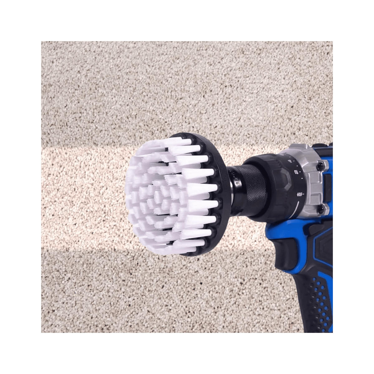 Diamond Shine Car Detailing Drill Brush & Microfiber Towel Set - Professional Grade Combo