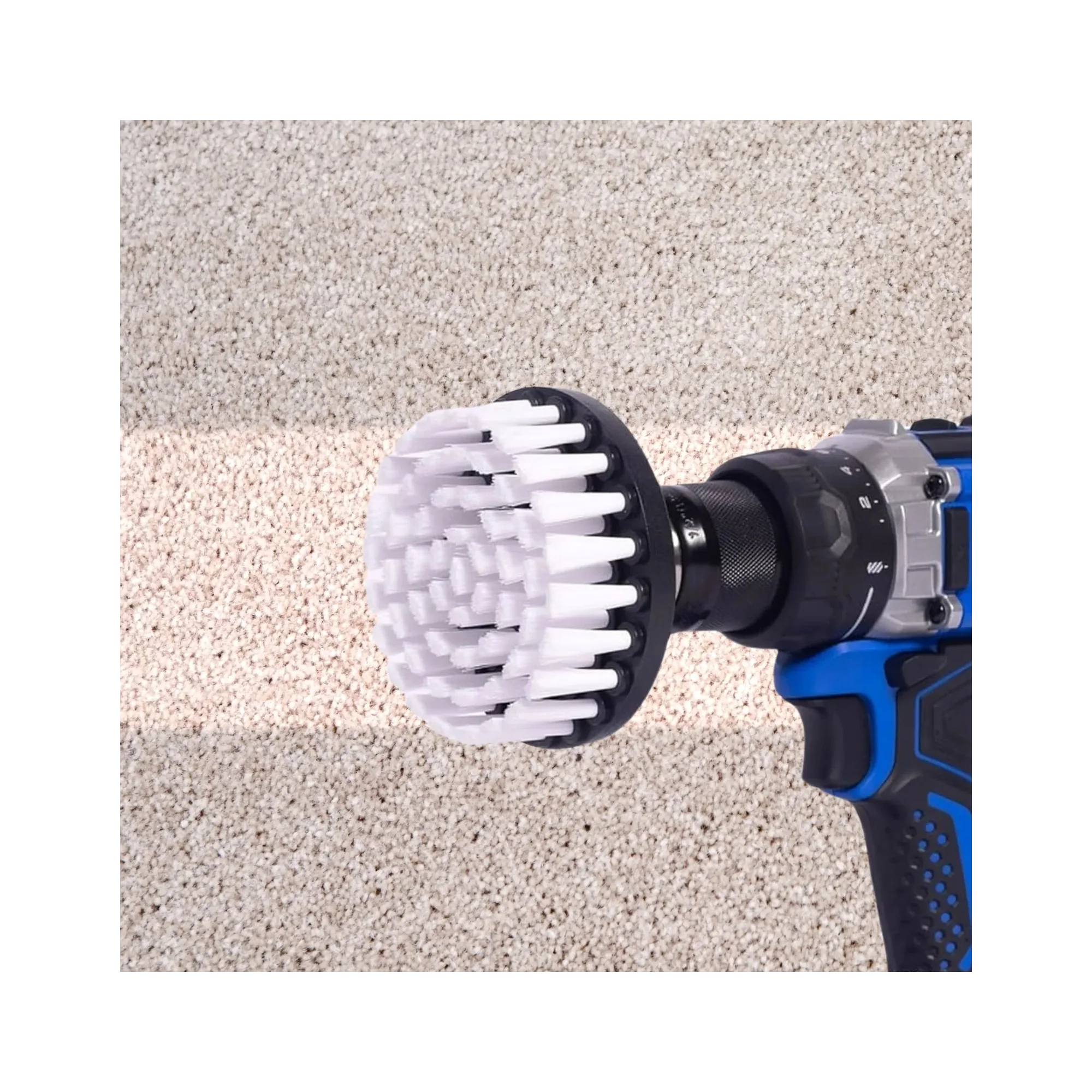 Diamond Shine Car Detailing Drill Brush & Microfiber Towel Set - Professional Grade Combo