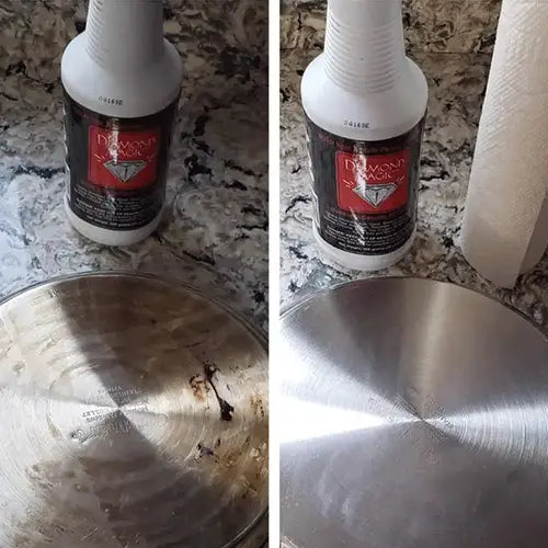 cooking pan discoloration cleaner