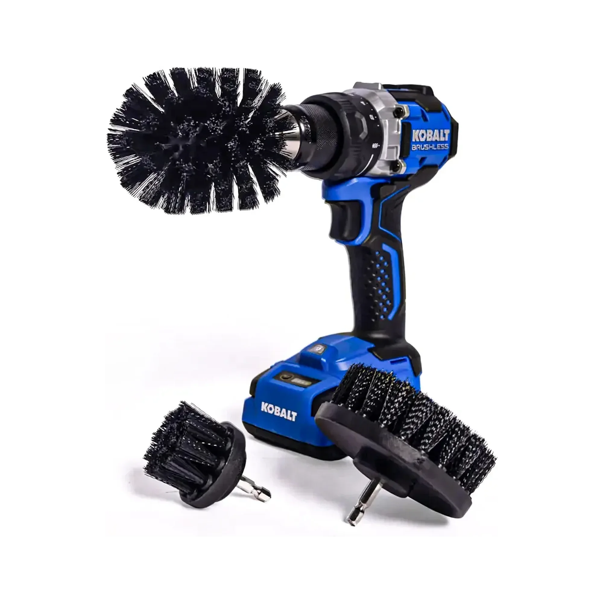 Diamond Shine Drill Brush Set – 3-Pack Hard Bristle Power Scrubber Attachments for Cleaning