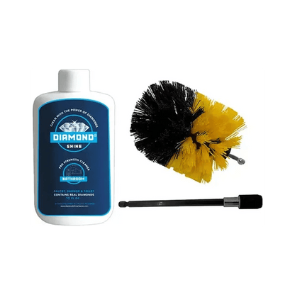 Diamond Shine Bathroom Cleaner & 3.5"Drill Brush & 6" Extension