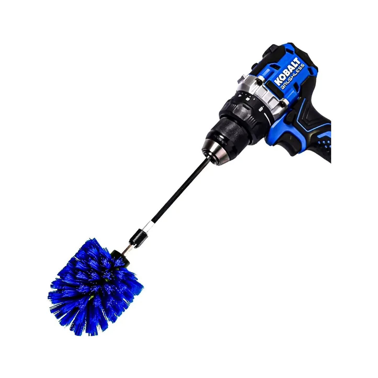 Diamond Shine 3.5" Corner Drill Brush & 6" Extension - Medium Bristle