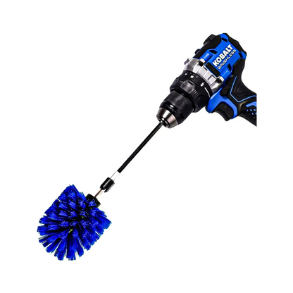 Diamond Shine 3.5" Corner Drill Brush & 6" Extension - Medium Bristle