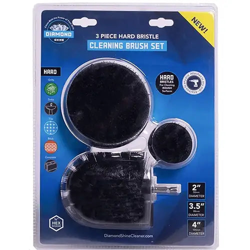 3 Pack Drill Brush Power Scrubber Cleaning Brush Set All Purpose Drill