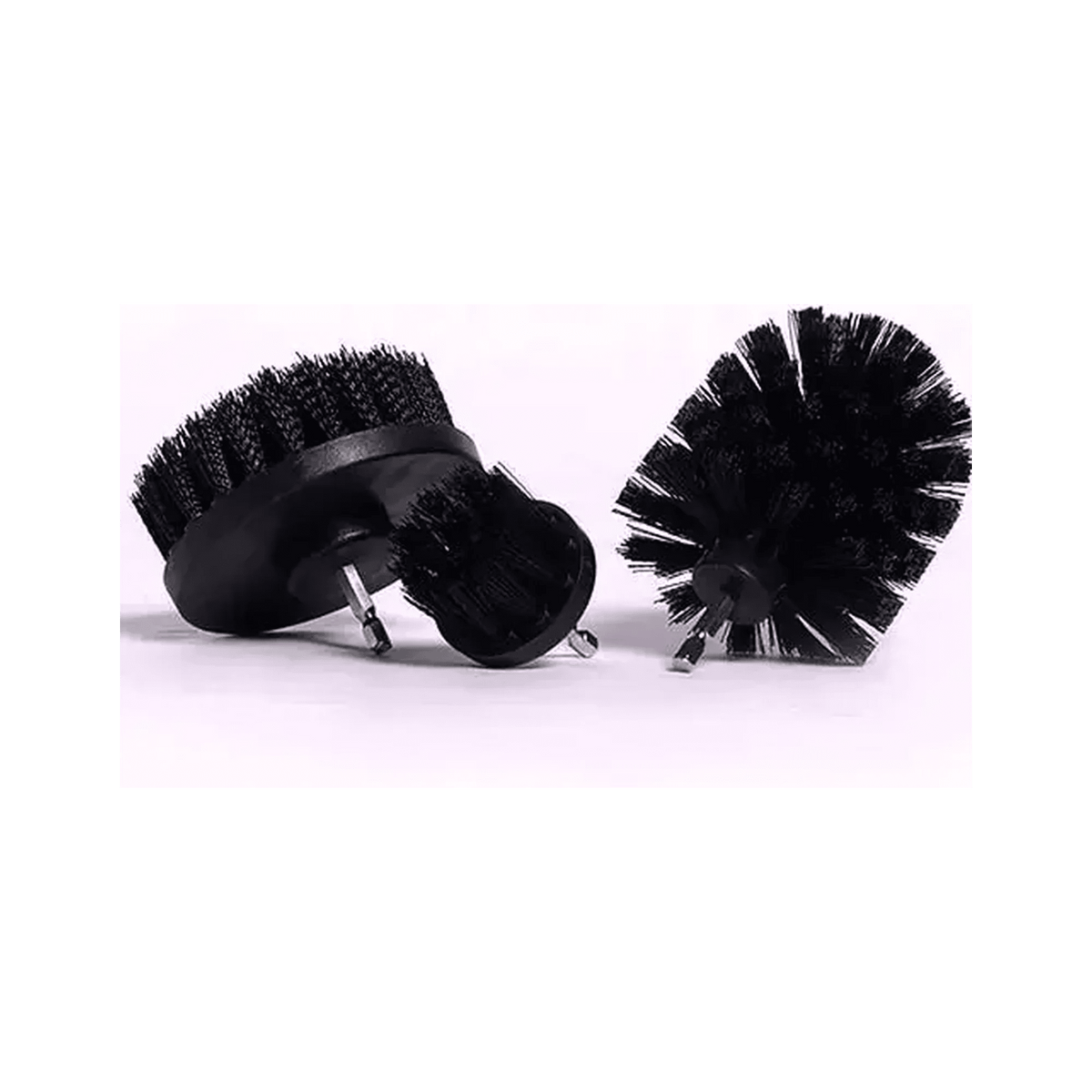 Diamond Shine Drill Brush Set – 3-Pack Hard Bristle Power Scrubber Attachments for Cleaning