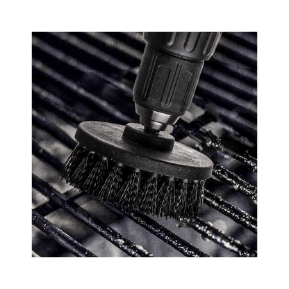 Diamond Shine 5" Drill Brush Attachment & 6" Extension - Firm Bristle