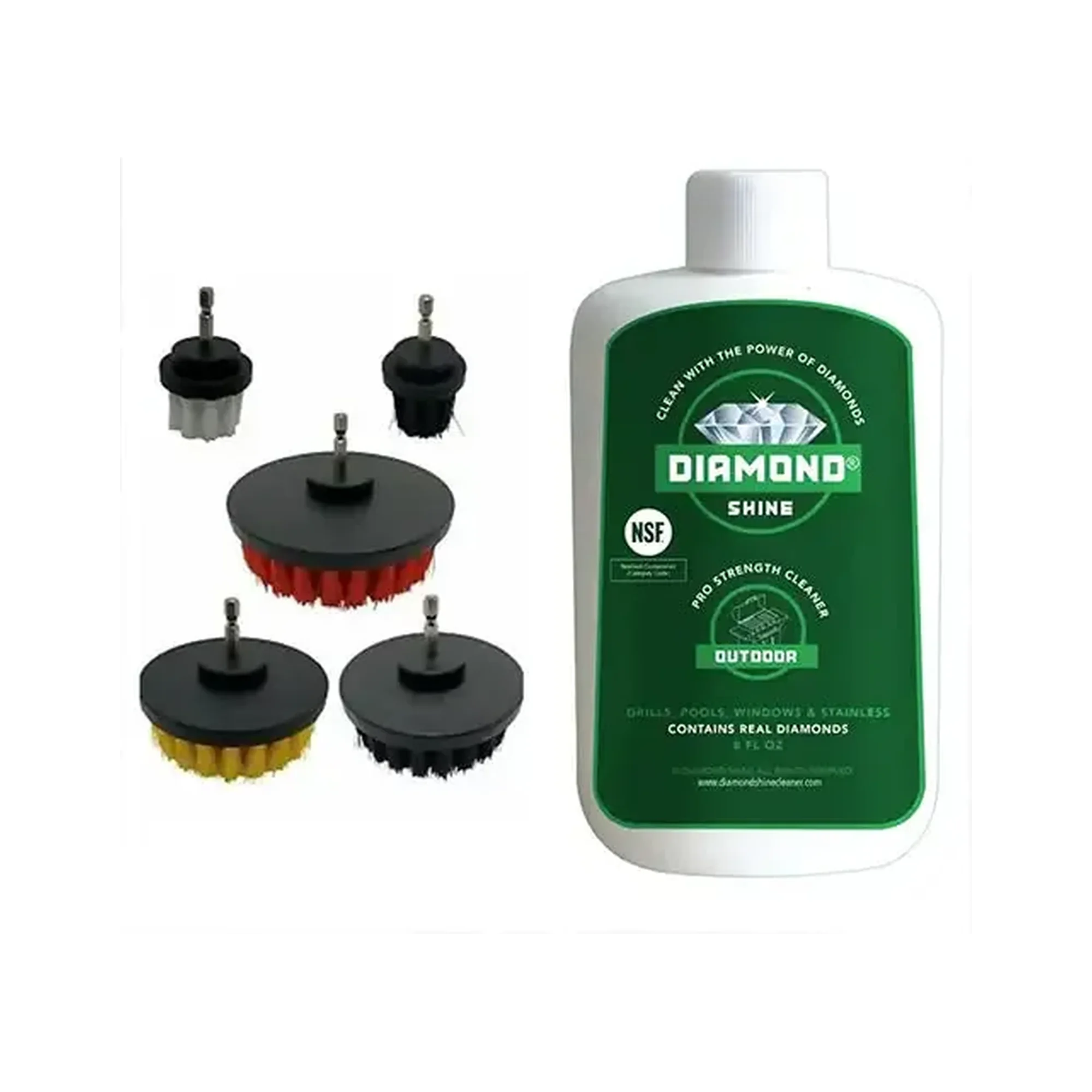 Diamond Shine 5-Piece Drill Brush Grill Cleaning Set