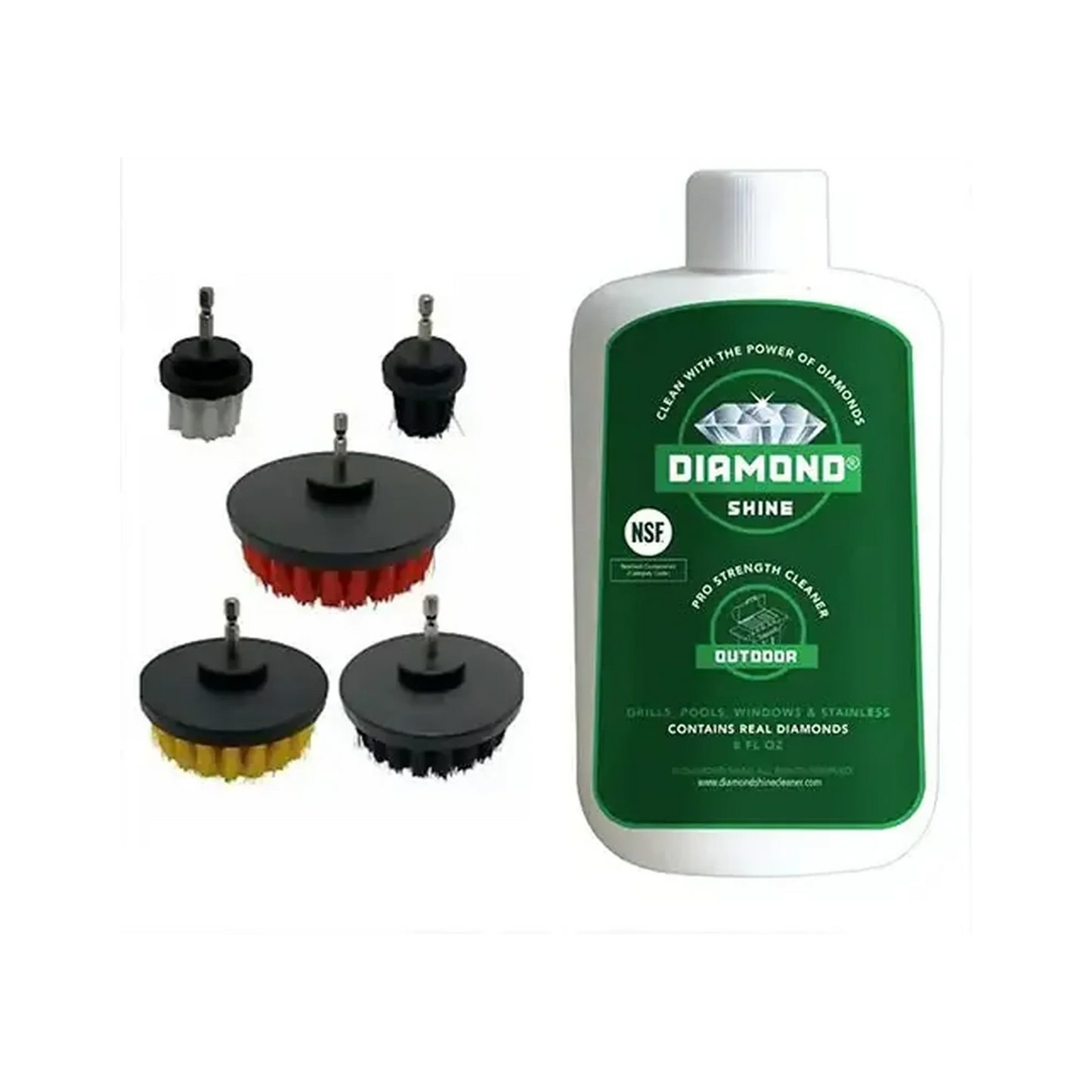 Diamond Shine 5-Piece Drill Brush Grill Cleaning Set