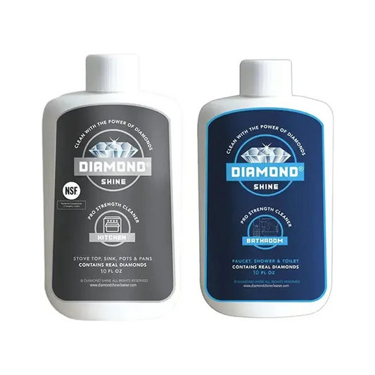 Diamond Shine Combo - Bathroom & Kitchen Cleaners - Glass, Sink, Faucet