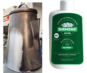 cleaner removes corrosion from stainless steel, aluminum, brass, copper, bronze, porcelain