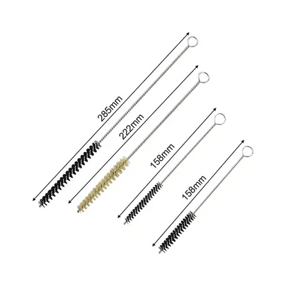Diamond Shine 17-Piece Nylon Mini Cleaning Brush Set - Nozzle & Tube