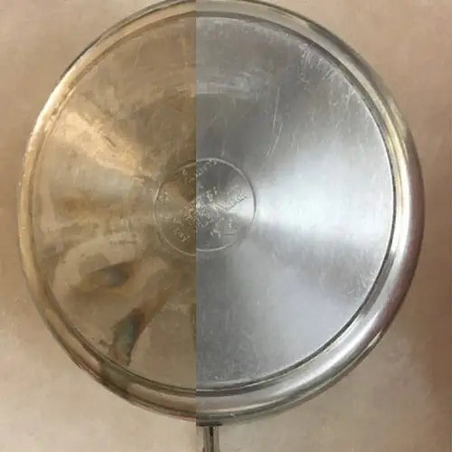 cleaner that restores discolored pots and pans