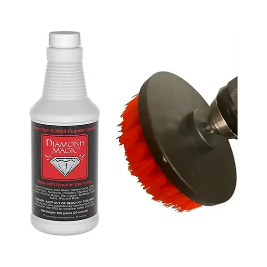 Diamond Magic 20oz & Drill Brush Combo Pack - Lime, Calcium, Rust