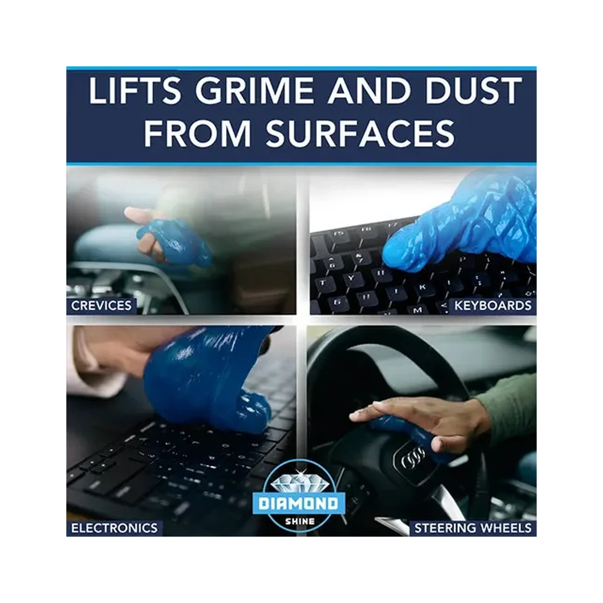 Diamond Shine Cleaning Gel  - Car Detailing, Keyboard Cleaning
