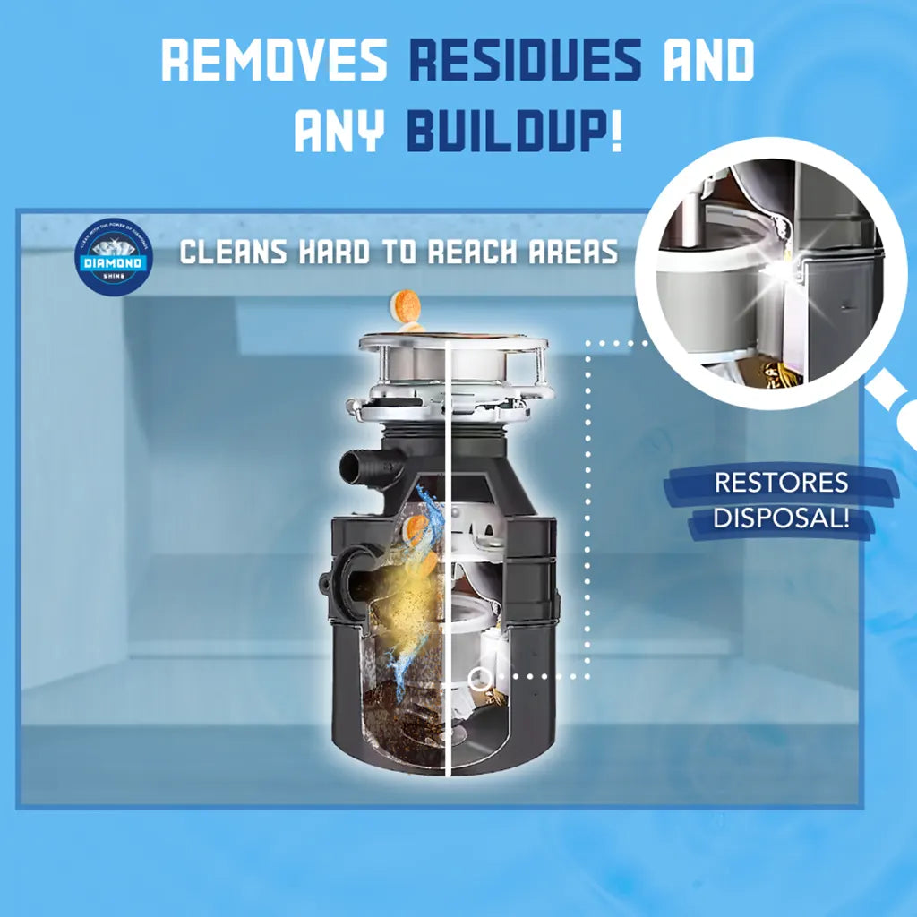 remove buildup from garbage disposal