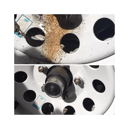 Remove rust from metal wheels