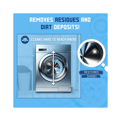 Diamond Shine Washing Machine Cleaner & Descaler Tablets – 24 Count (1 Year Supply) – Deep Cleaning & Deodorizing Formula – Removes Odor, Limescale & Residue – Compatible with All Washing Machines, Septic Safe