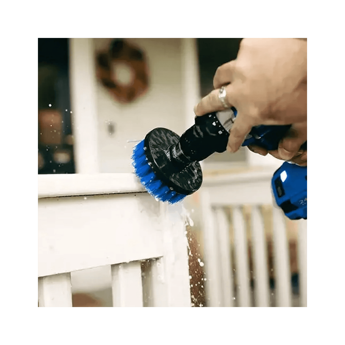 Diamond Shine Drill Brush Set – 3-Pack Medium Bristle Power Scrubber Attachments for All-Purpose Cleaning