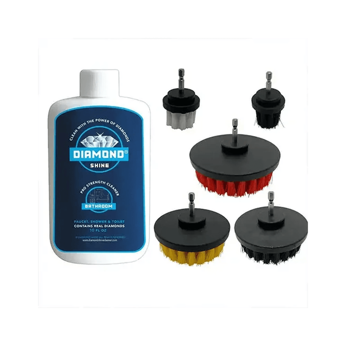 Shower & Tub Cleaner 10oz & Drill Brush Combo Set