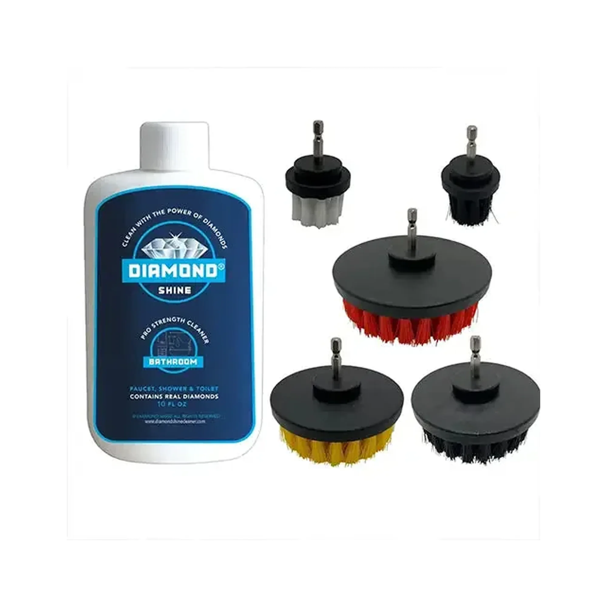 Shower & Tub Cleaner 10oz & Drill Brush Combo Set