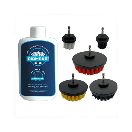 Shower & Tub Cleaner 10oz & Drill Brush Combo Set
