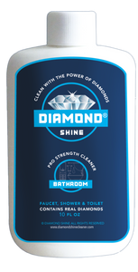Diamond Shine Bathroom is a professional cleaner great for shower heads and doors, faucets and fixtures, grout, tile and toilets.
